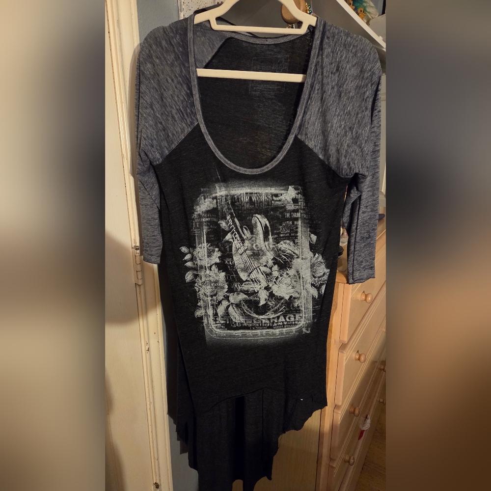 Free People We the Free  Graphic Guitar Tunic | Grunge